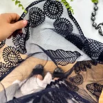 شال مزونی حریر خامه دوزی