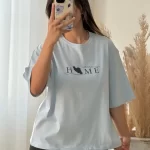 تیشرت باکسی طرح home