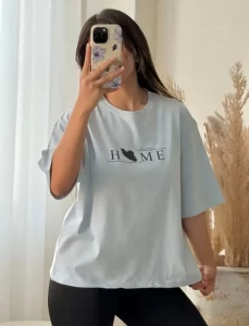 تیشرت باکسی طرح home